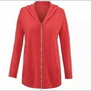 CAbi Women's Beachcomber Hoodie Red Size Small Style 5137
